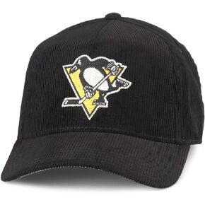 AMERICAN NEEDLE National Hockey League NHL Corduroy Valin Adjustable Snapback Baseball Hat
