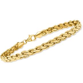 Ross-Simons 14kt Yellow Gold Flat Rope-Chain Bracelet