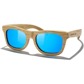 MERRY'S Men Wooden Polarized Sunglasses 100% UV vintage Eyewear S5140