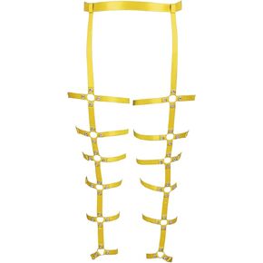 Women's Body Harness Leg Garter Belt Plus Size Cutout Fashion Garter Thigh Punk Gothic Carnival Halloween Party Clothing