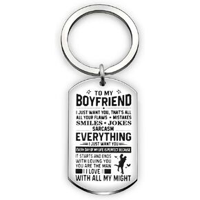 Valentine Key Chain Ring Boyfriend Gift Men Jewelry From Girlfriend - To My Friend Everything I Just Want You