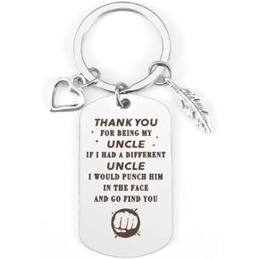 WRNZL Uncle Gifts, Gifts for Uncle, Uncle Keychain, Best Uncle Gifts, Gifts for Uncle from Niece, Uncle Gift, Gift for Uncle, Gifts for Uncles, Gifts for Uncle from Nephew, Uncle Birthday Gifts