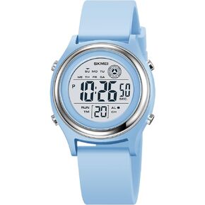 MASTOP Fashion LED Light Digital Sport Watches Stopwatch Calendar Clock 5Bar Waterproof Multifunctional Wristwatch