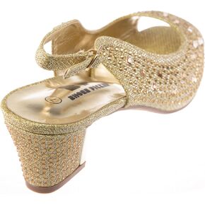 women's Heel Sandals Rhinestone Dress-Shoes lime01