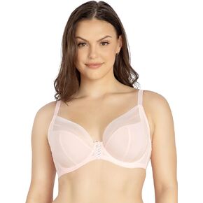 PARFAIT Shea P6062 Women's Full Bust Mesh Plunge Unlined Wired Bra