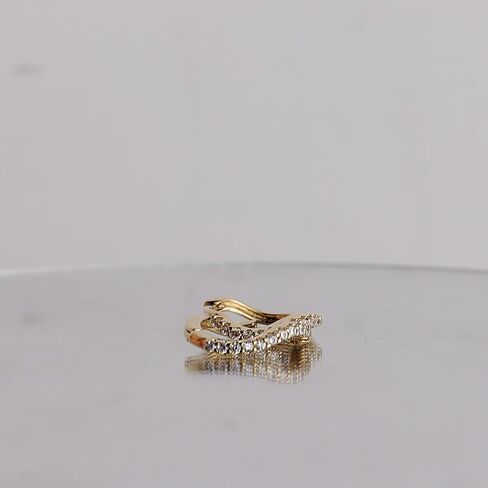 Sonateomber 3 Pairs Small Hoop Earrings for women Multiple, Cute Gold Tiny Cubic Zirconia Diamond Huggie Cartilage Sterling Silver Ears Hypoallergenic Piercing Earrings Jewelry Gift in Saudi Arabia