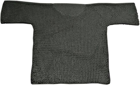 SZCO Supplies Black Chainmail Shirt Large Steel Chainmail Shirt in Saudi Arabia