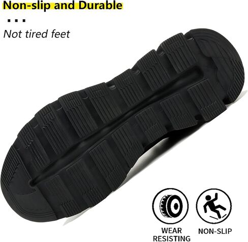 Steel Toe Work Shoes for Men Women Lightweight Industrial & Construction Slip Resistant Puncture Proof Safety in Saudi Arabia