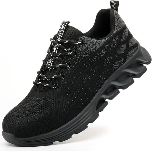 Steel Toe Work Shoes for Men Women Lightweight Industrial & Construction Slip Resistant Puncture Proof Safety in Saudi Arabia