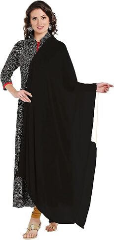 Petrichor Womens Chiffon Solid Plain Dupatta Scarf | Length: 2.1 meter | Width : 30 inches in Saudi Arabia