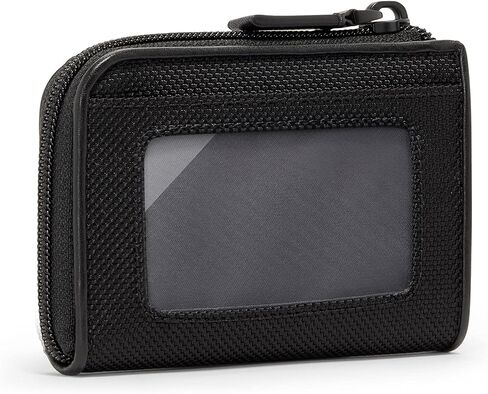 TUMI Alpha Zip Card Case - Black/Red in Saudi Arabia