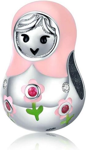 Russian Doll Charm 925 Sterling Silver Beads fit for DIY Charm Bracelet & Necklace in Saudi Arabia