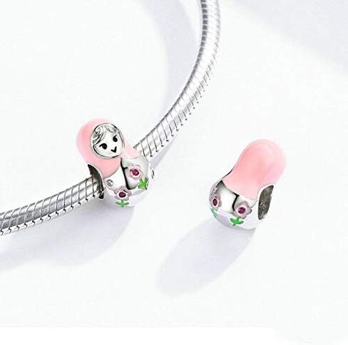Russian Doll Charm 925 Sterling Silver Beads fit for DIY Charm Bracelet & Necklace in Saudi Arabia