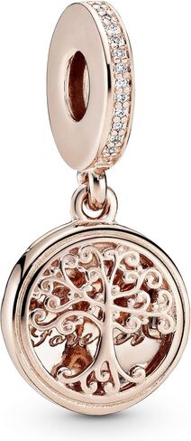 Pandora Jewelry Family Roots Cubic Zirconia Charm in Rose in Saudi Arabia