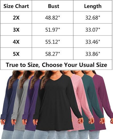 Beocut حجم كبير الخامس الرقبة طويلة الأكمام تونك القمم المرأة الخريف قمصان طويلة بلايز تي شيرت فضفاضة تناسب الستر in Kuwait