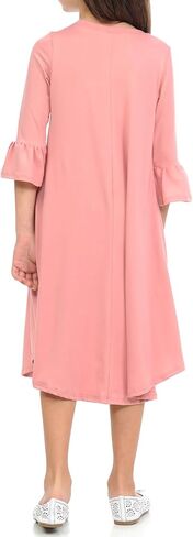 Pastel by Vivienne Honey Vanilla Girls' Bell Sleeve Trapeze Dress with Easy Removable Label in Kuwait