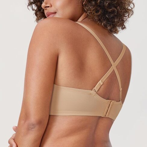 DELIMIRA Women's Underwire Non Padded Seamless Strapless Bra Plus Size in Saudi Arabia
