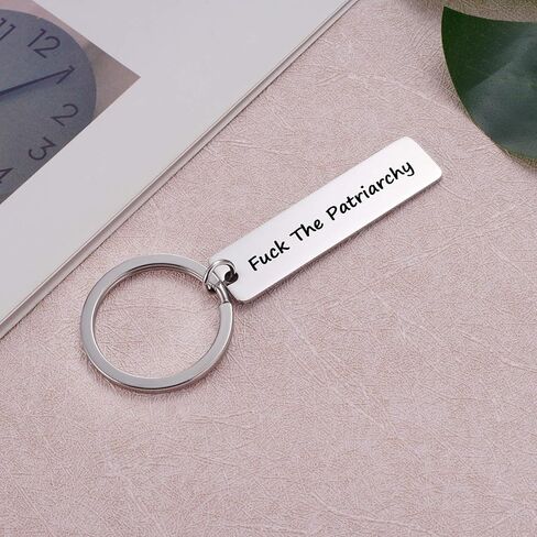 Aesnefe Smash The Patriarchy Keychain Gifts for Her Women Activist Gift for Female Feminist Gift for Friends BFF Teen Girl Inspirational Equality Keyring Gifts for Mom Daughter in Kuwait