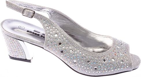 women's Heel Sandals Rhinestone Dress-Shoes lime01 in Saudi Arabia
