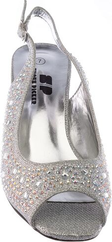 women's Heel Sandals Rhinestone Dress-Shoes lime01 in Saudi Arabia