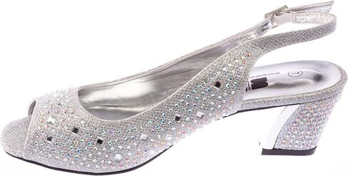 women's Heel Sandals Rhinestone Dress-Shoes lime01 in Saudi Arabia