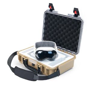 VICKPETER Hard Case with Shoulder Strap for Apple Vision Pro - Large Capacity Case for Vision Pro and Vision Pro Battery, Perfect Fit All Vision Pro Accessories.Stury&Waterproof Hard Case for Apple VR