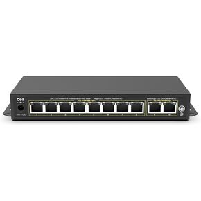 DBIT 6-Port Ethernet PoE Switch with 4 Ports PoE+, 2 Fast Ethernet Uplink, 10/100Mbps, 63W High Power, Support IEEE802.3af/at, Fanless Metal Plug & Play PoE+ Network Switch (WS1042A) in Kuwait