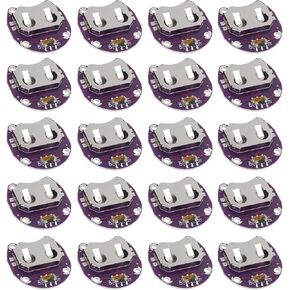DIANN 20pcs Coin Cell Battery Holder CR2032 Battery Mount Module for Lilypad