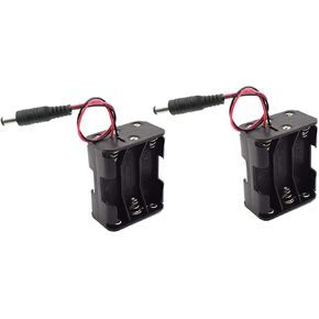 6 x 1.5V (9V) AA Battery Holder 2Pcs DC Plastic Housing Two Layers AA Battery Case in Saudi Arabia