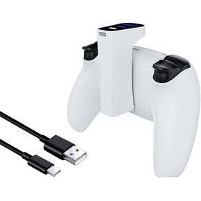 Rechargeable Battery Pack compatible with PS5 Dualsense Edge Controller 2000mAh Fast Charging Portable Wireless Charger with Battery Life Display Play and Charge Kit for Playstation 5 Controllers