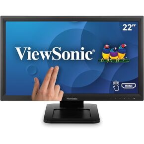 ViewSonic TD2211 22 Inch 1080p Single Point Resistive Touch Screen Monitor with VGA, HDMI, DVI, and USB Hub