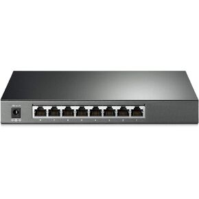 "معتمد P-Link TL-SG2008 8 منافذ Gigabit Smart Managed PoE-In Switch Omada SDN متكامل IPv6 توجيه ثابت L2/L3/L4 QoS، IGMP وتجميع الارتباط باللون الأسود" (متجدد)