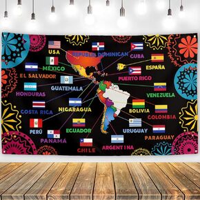 Hispanic Heritage Month Decorations Latin American Banner Spanish Classroom Decorations National Hispanic Heritage Month Decorations for Classroom Home