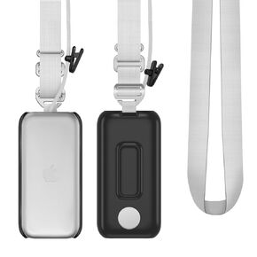 Battery Holder Compatible with Apple Vision Pro,Portable Battery Holder with Belt Clip and Cross-Body Strap,Vision Pro Battery Accessories(Black)