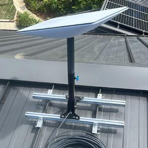 Adjustable Starlink Mount for Standing Seam Metal Roof with Starlink Pipe Adapter, Starlink Roof Mount for Starlink Gen 2, Starlink Pole Mount for Starlink Internet Kit Satellite