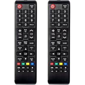 (عبوتان) جهاز تحكم عالمي لجهاز التحكم عن بعد لتلفزيون سامسونج، جهاز تحكم بديل لتلفزيون سامسونج الذكي، LED LCD HDTV QLED SUHD UHD 4K 3D Series in Kuwait