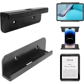 RUKUHOT Universal Wall Mount for Tablet, Phone, eReader and Remote Control, Holder Stick on Wall, compatible with iPad, iPhone, Samsung, Surface, Huawei, Xiaomi, Lenovo. Adhesive or Screw Installation