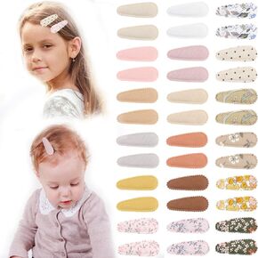 36PCS Baby Hair Clips Flower Patterns Toddler Hair Clips Mini Cute Baby Barrettes for Fine Hair Small Snap Clips Hair Accessories for Little Girls Infants Toddler