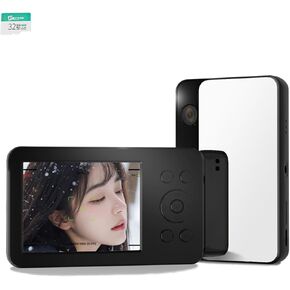 MUTRAIN Slide Open Digital Point and Shoot Pocket Camera with Mirror, Y2K 1080P Photography Practice, Blcak, X10, 32G…