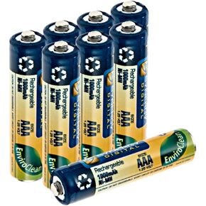 Synergy Digital Cordless Phone Batteries, Compatible with Panasonic KX-TGA470 Cordless Phone, (Ni-MH, 1.25V, 1000mAh), combo-pack includes: 8 x AAA Rechargeable Batteries