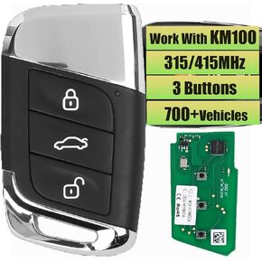 Autel IKEY for Volkswagen Style IKEYVW3T Programmable Work with KM100/IM508S/IM608PRO Ultra-Long Range 315M/415M OE Quality Smart Key Replacement 3 Buttons in Saudi Arabia