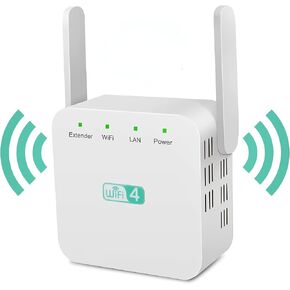 Extend Tecc, Extendtecc WiFi Booster 2024, WiFi Extender Signal Booster, WiFi Range Extender 300Mbps, 7998 Sq.ft Long Range Internet Extender WiFi Booster for Home 360° Full Coverage