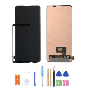 for Oneplus 8T Oneplus 9R Realme X7 pro LCD Display KB2001 KB2000 KB2003 KB2005 Replacement LCD Display Screen Touch Digitizer Assembly (Black)