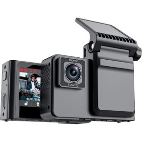 Front 2K Inside 2K Dual Dash Cam Car Dashboard Camera with Infrared Night Vision, 170° Wide Angle, Parking Monitoring, Loop Recording, G-Sensor