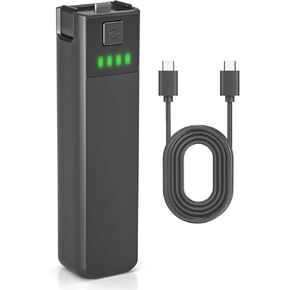 Pocket 3 Battery Handle for DJI Osmo Pocket 3-5000mAh Built-in Battery, 22.5W Fast Charging, with 1/4" Thread(Not compatible with external audio devices)