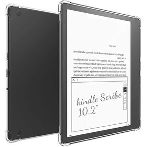 Clear Case for 6" Kindle 11th Generation 2022 with Tempered Glass Screen Protector (NOT FIT Kindle Paperwhite/Oasis), Ultra-Slim Soft TPU Transparent Cover, Lightweight & Durable Protection