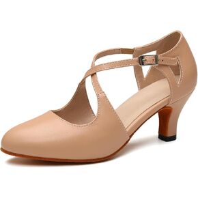 حذاء نسائي مغلق من الأمام للرقص على شكل قاعة الرقص، حذاء كعب عالي لاتيني عصري، فستان السالسا، 8.5 B(M) US in Kuwait