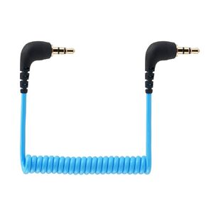 for DJI Mic 2 Camera Adapter, for DJI Mic Camera Audio Cable 3.5mm TRS Coiled Aux Cord to CANON SONY NIKON Cam