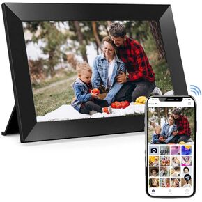 Frameo 10.1" WiFi Digital Picture Frame, 16GB -1280x800 HD IPS Touch Screen, Auto-Rotate, Wall Mountable, Share Photos/Videos Instantly Via App