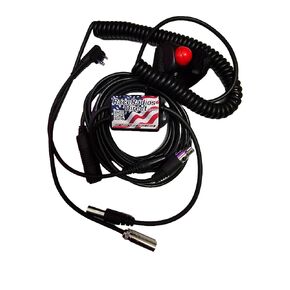 Race Radios Direct IMSA Premium in Car Harness for Motorola 2 Pin, Black, 52410MMK
